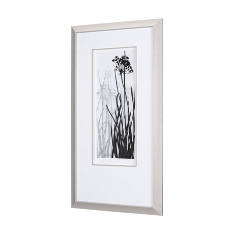 Floral Silhouette I by Mercana Studio Hand Embellished Textured Framed Art Print Matted under Glass by Mercana at Eve Furniture