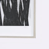 Floral Silhouette I by Mercana Studio Hand Embellished Textured Framed Art Print Matted under Glass by Mercana at Eve Furniture
