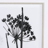 Floral Silhouette I by Mercana Studio Hand Embellished Textured Framed Art Print Matted under Glass by Mercana at Eve Furniture