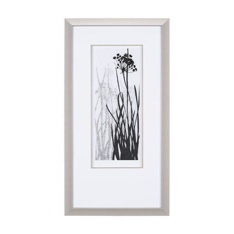 Floral Silhouette I by Mercana Studio Hand Embellished Textured Framed Art Print Matted under Glass by Mercana at Eve Furniture