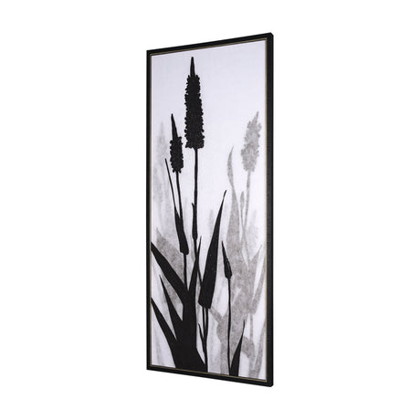 Floral Silhouette II by Mercana Studio a Hand Embellished Textured Framed Canvas by Mercana at Eve Furniture