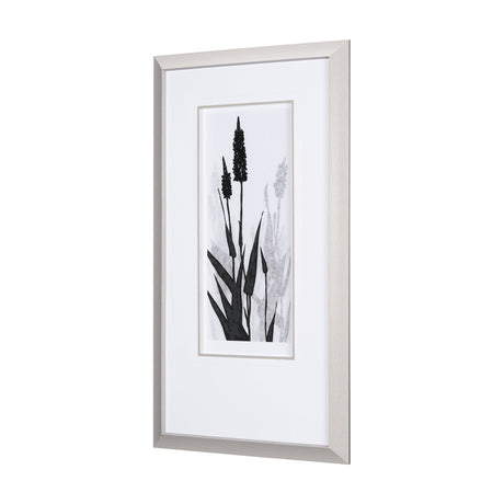 Floral Silhouette II by Mercana Studio Hand Embellished Textured Framed Art Print Matted under Glass by Mercana at Eve Furniture