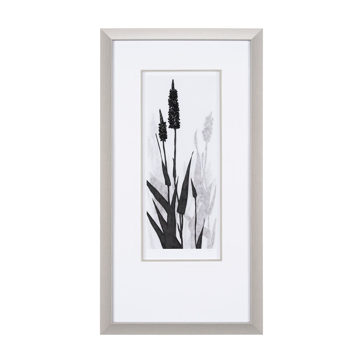 Floral Silhouette II by Mercana Studio Hand Embellished Textured Framed Art Print Matted under Glass by Mercana at Eve Furniture