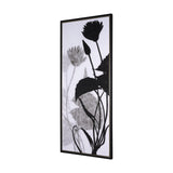Floral Silhouette III by Mercana Studio a Hand Embellished Textured Framed Canvas by Mercana at Eve Furniture