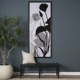Floral Silhouette III by Mercana Studio a Hand Embellished Textured Framed Canvas by Mercana at Eve Furniture