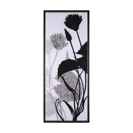 Floral Silhouette III by Mercana Studio a Hand Embellished Textured Framed Canvas by Mercana at Eve Furniture
