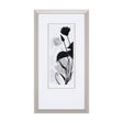 Floral Silhouette III by Mercana Studio Hand Embellished Textured Framed Art Print Matted under Glas by Mercana at Eve Furniture