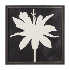 Floral Silhouettes I by Liz Jardine a Hand Embelished Textured Framed Art Print by Mercana at Eve Furniture