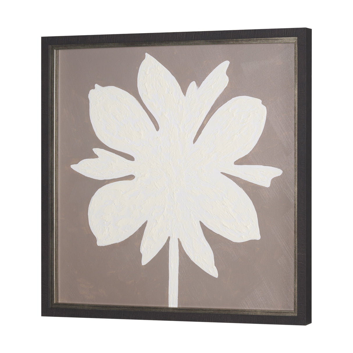 Floral Silhouettes III by Liz Jardine a Hand Embelished Textured Framed Art Print by Mercana at Eve Furniture