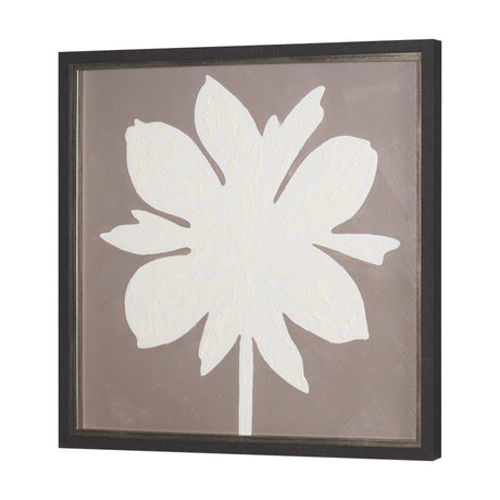 Floral Silhouettes III by Liz Jardine a Hand Embelished Textured Framed Art Print by Mercana at Eve Furniture