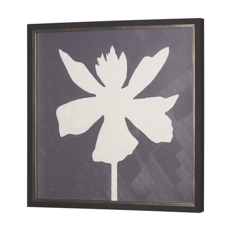 Floral Silhouettes IV by Liz Jardine a Hand Embelished Textured Framed Art Print by Mercana at Eve Furniture