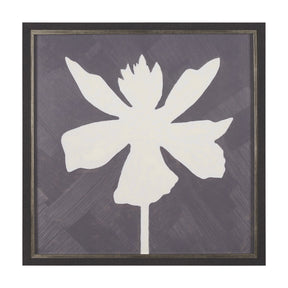 Floral Silhouettes IV by Liz Jardine a Hand Embelished Textured Framed Art Print by Mercana at Eve Furniture