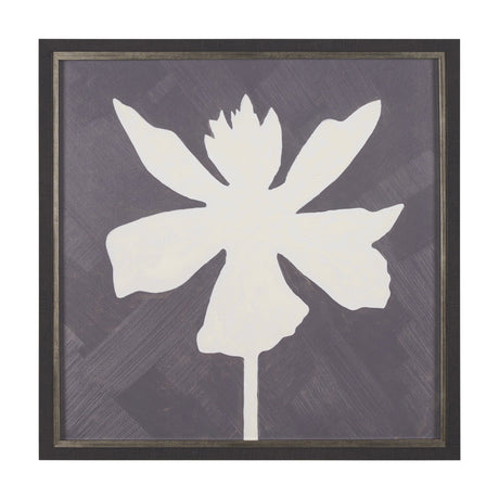 Floral Silhouettes IV by Liz Jardine a Hand Embelished Textured Framed Art Print by Mercana at Eve Furniture