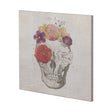 Floral Skull I by Mercana Studio a Hand Embellished Textured Canvas by Mercana at Eve Furniture
