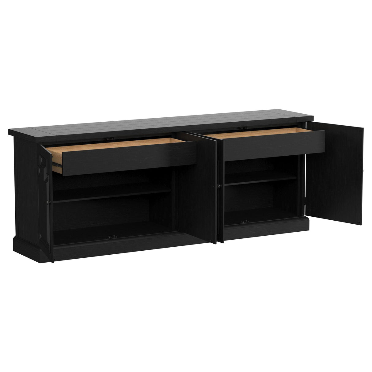 Florence Antique Black 4-door Dining Sideboard Buffet Cabinet by Coaster at Eve Furniture