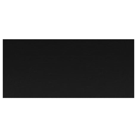 Florence Antique Black Rectangular Planked Wood Top Pedestal Dining Table by Coaster at Eve Furniture