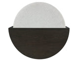 Florence Black Nesting Cocktail Table with Castered Ottoman by Steve Silver at Eve Furniture