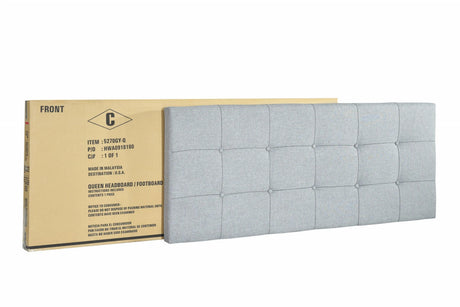 Florence Gray Full Upholstered Bed by Crown Mark at Eve Furniture