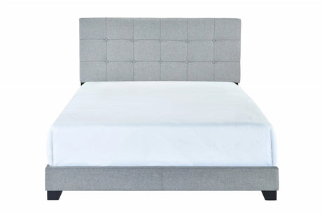 Florence Gray King Upholstered Bed by Crown Mark at Eve Furniture