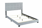 Florence Gray Twin Upholstered Bed by Crown Mark at Eve Furniture