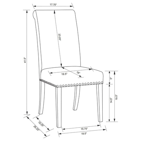 Florence Rustic Smoke/Beige 5-Piece Round Dining Set by Coaster at Eve Furniture