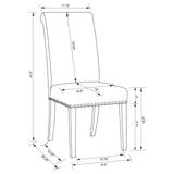 Florence Rustic Smoke/Beige 7-Piece Round Dining Set by Coaster at Eve Furniture