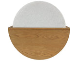 Florence Sand Nesting Cocktail Table with Castered Ottoman by Steve Silver at Eve Furniture