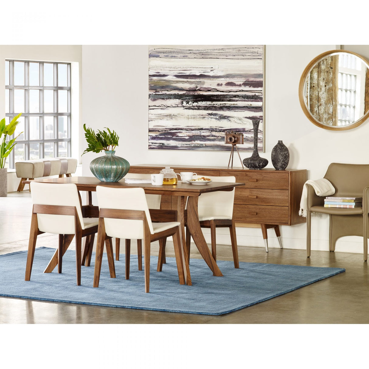 Florence Small Dining Table Brown by Moe's Home at Eve Furniture