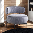 Florens Dark Gray Swivel Chair by Furniture of America at Eve Furniture