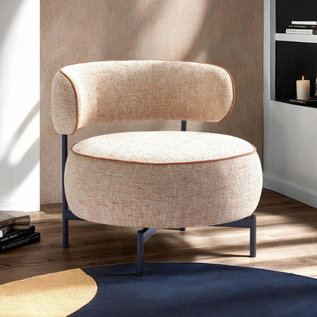 Florens Light Brown Swivel Chair by Furniture of America at Eve Furniture