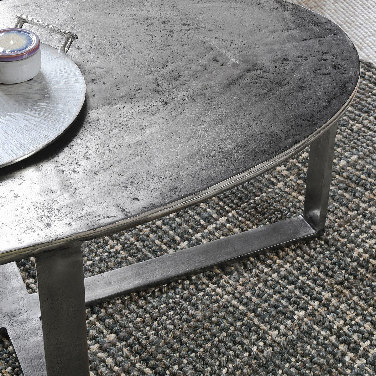 Flores Coffee Table - Nickle by Classic Home at Eve Furniture