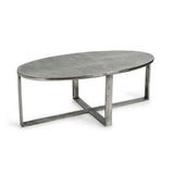 Flores Gray Oval Coffee Table by Classic Home at Eve Furniture