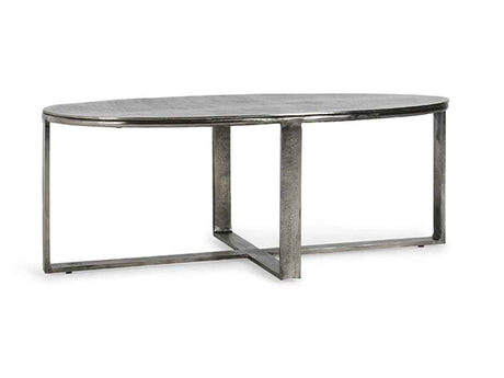 Flores Gray Oval Coffee Table by Classic Home at Eve Furniture