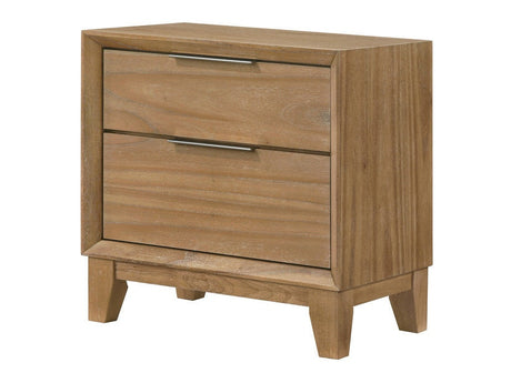 Florian Natural Nightstand by Crown Mark at Eve Furniture