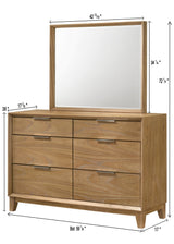 Florian Natural Upholstered Storage Platform Bedroom Set by Crown Mark at Eve Furniture