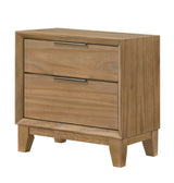 Florian Natural Upholstered Storage Platform Bedroom Set by Crown Mark at Eve Furniture