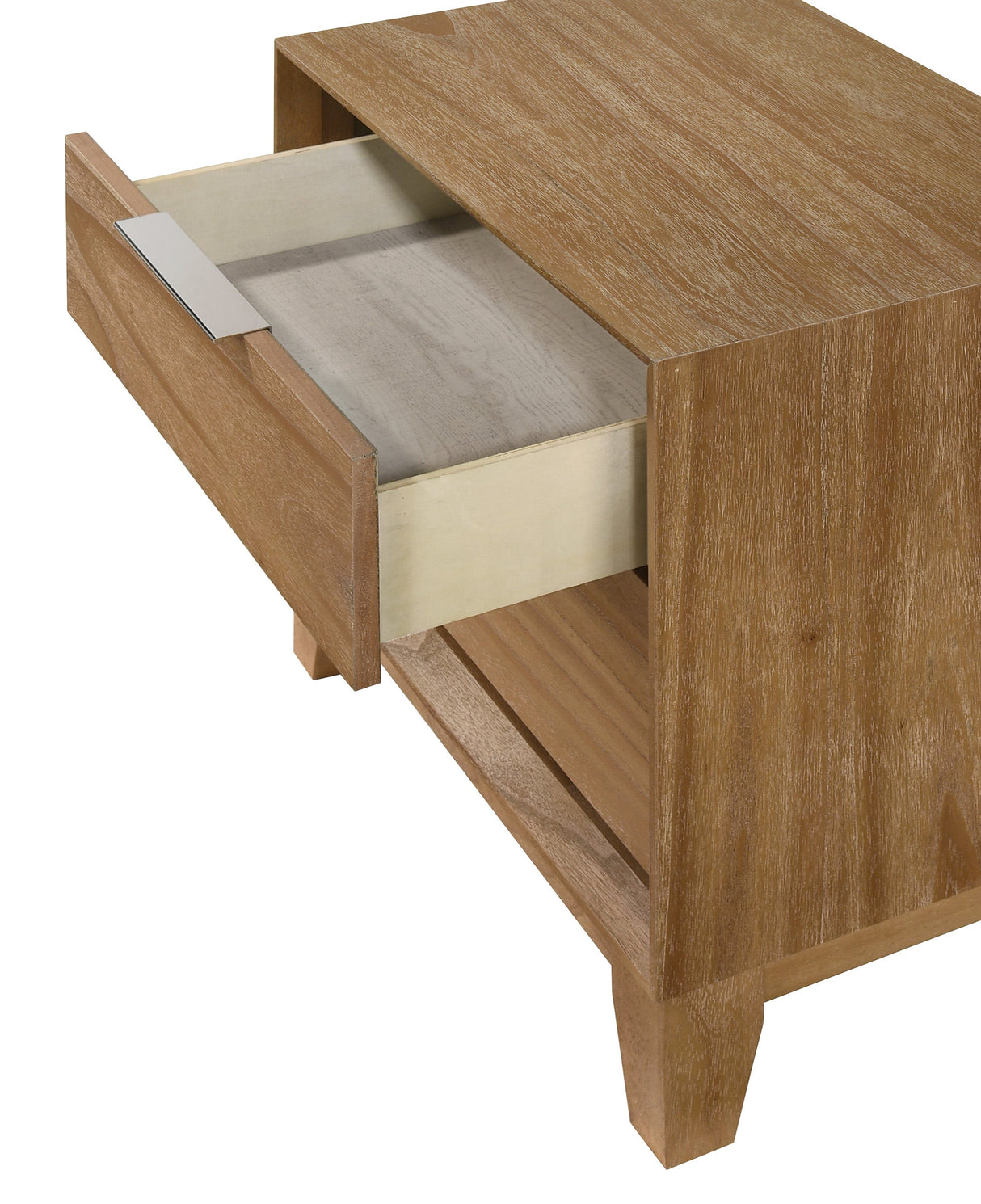 Florian Natural Upholstered Storage Platform Bedroom Set by Crown Mark at Eve Furniture