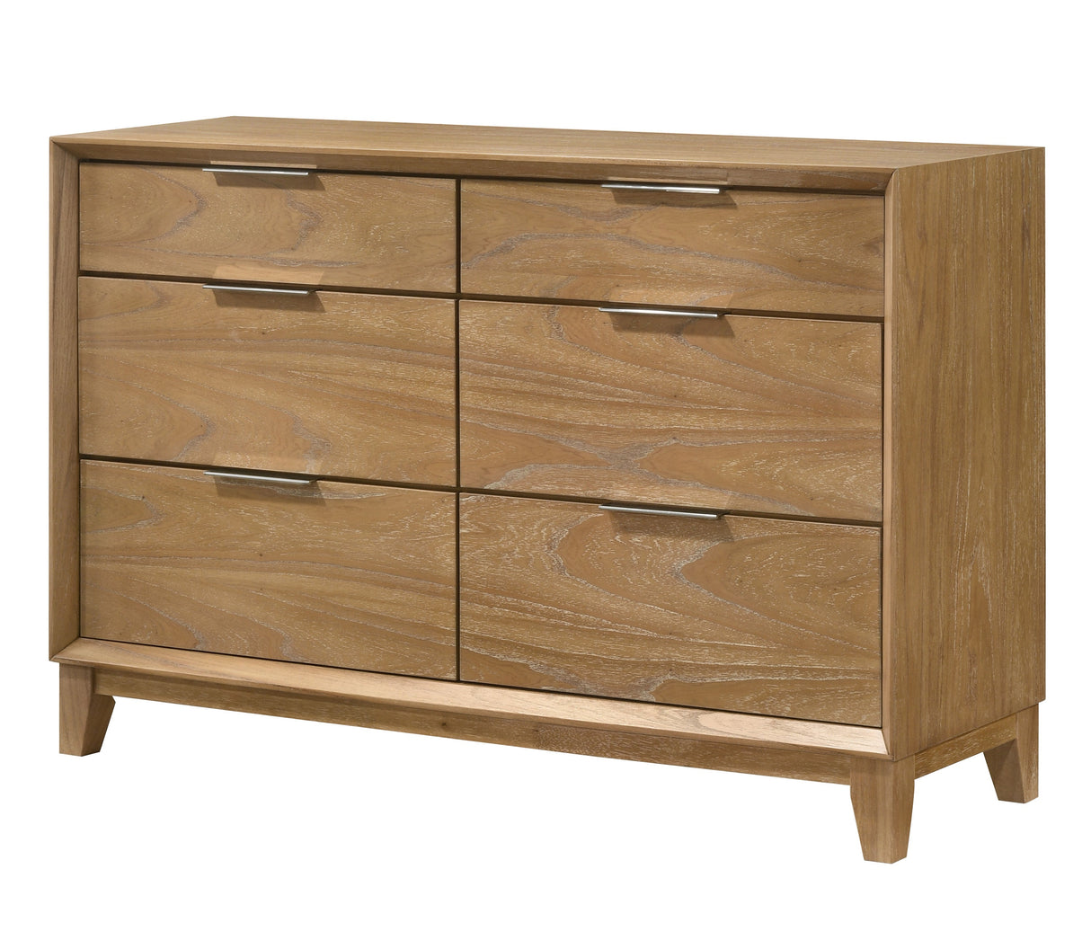 Florian Natural Upholstered Storage Platform Bedroom Set by Crown Mark at Eve Furniture