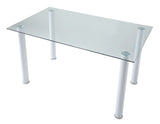Florian White Dining Table by Homelegance at Eve Furniture