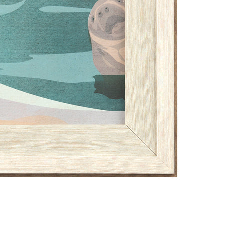 Florida Go USA (XL) by Mercana Studio a Hand Embellished Decograph Framed Art Print under Glass by Mercana at Eve Furniture
