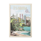 Florida Go USA (XL) by Mercana Studio a Hand Embellished Decograph Framed Art Print under Glass by Mercana at Eve Furniture