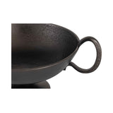 Floris Black Cast Aluminum Decorative Bowl