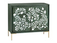 Flourish Green/White Two-Door Cabinet by Crestview at Eve Furniture