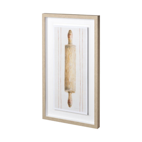 Floursack Kitchen I by Mercana Studio Hand Embellished Textured Framed Art Print Matted under Glass by Mercana at Eve Furniture