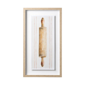 Floursack Kitchen I by Mercana Studio Hand Embellished Textured Framed Art Print Matted under Glass by Mercana at Eve Furniture