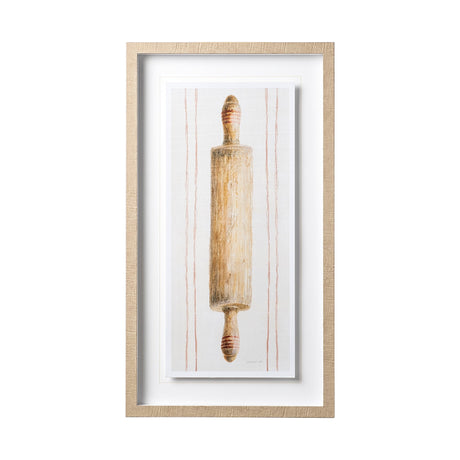 Floursack Kitchen I by Mercana Studio Hand Embellished Textured Framed Art Print Matted under Glass by Mercana at Eve Furniture