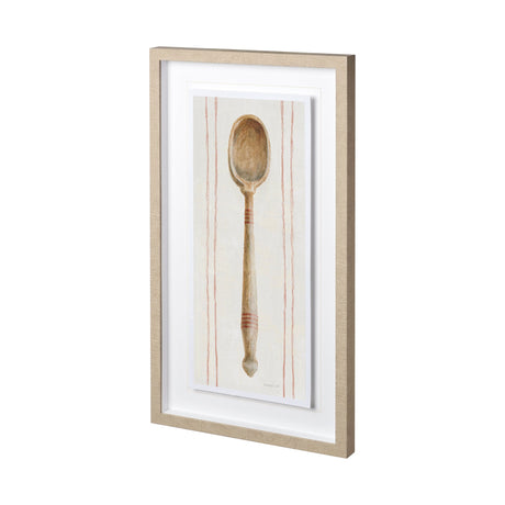 Floursack Kitchen III by Mercana Studio Hand Embellished Textured Framed Art Print Matted under Glas by Mercana at Eve Furniture