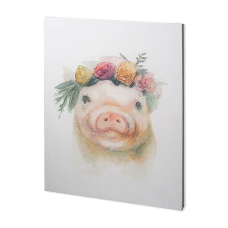 Flower Crown II by Mercana Studio a Hand Embellished Textured Canvas by Mercana at Eve Furniture