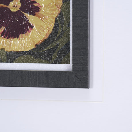 Flower Portrait I by Mercana Studio a Hand Embellished Textured Framed Art Print Matted under Glass by Mercana at Eve Furniture