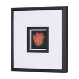 Flower Portrait II by Mercana Studio a Hand Embellished Textured Framed Art Print Matted under Glass by Mercana at Eve Furniture